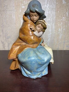 Lladro Retired Sisterly Love Figur Gres Finish Porzellan Made in Spain #2206 - Bild 1 von 9
