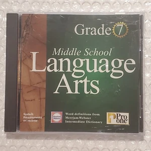 Pro One Middle School Language Arts Grade 7 CD-ROM for Windows OPENED - Picture 1 of 5
