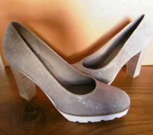 Maripe Damen Pumps  Grau Taupe  Gr.38 butterweiches Leder Neu  - Bild 1 von 7