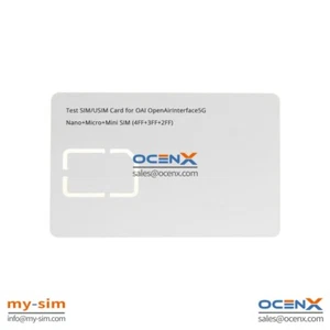 (2pcs/lot) Test SIM/USIM Card for OAI openairinterface5G with Milenage support - Picture 1 of 4
