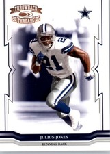 2005 Donruss Throwback Threads #38 Julius Jones - Dallas Cowboys
