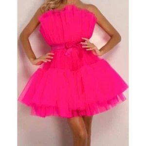 Barbie doll dress ballet core princess colorful pink festive women's XL - Picture 1 of 11