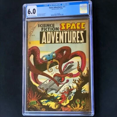 Space Adventures #11 (Charlton 1954) 💥 CGC 6.0 💥 STEVE DITKO Sci-Fi Golden Age - Image 1 of 4
