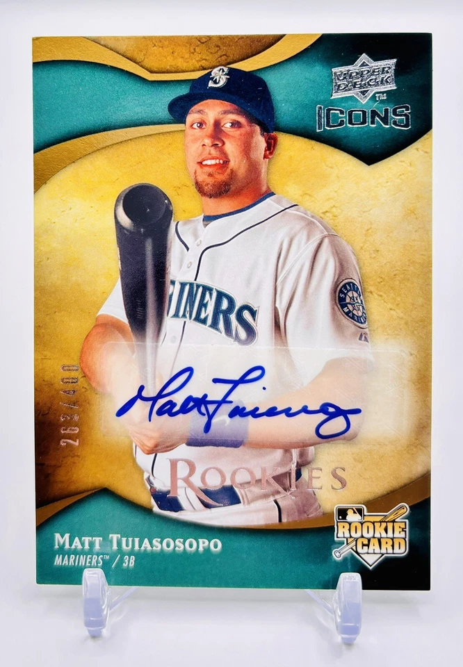 2009 Upper Deck Icons RC Auto #141 Matt Tuiasosopo Mariners /400 - Image 1 of 2