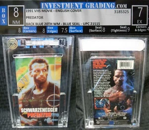 IGS 8/7 Predator 1991 1987 VHS Movie English Cover Back Blue Seal Blue MBS 036 - Picture 1 of 1