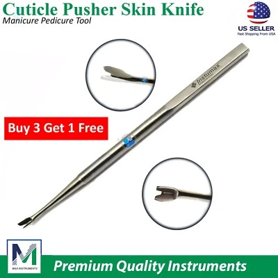 Removedor profesional de cutículas piel muerta manicura pedicura empujador herramientas arte en uñas Foto 1 de 4