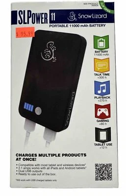 Batería portátil Snow Lizard SLPower 11 11000 mAh salidas USB dobles Foto 1 de 4