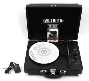 Victrola Vintage 3 Speed Bluetooth Suitcase Record Player w/ Speakers (Open Box) - Picture 1 of 6