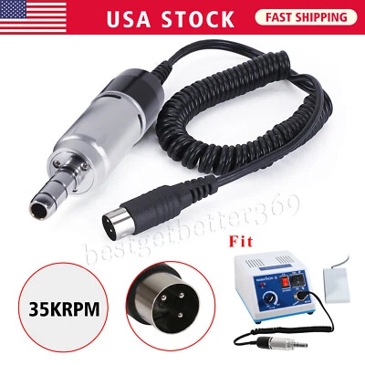 Micromotor eléctrico de laboratorio dental Marathon-III 35 K RPM E-tipo pieza de mano pulido BS Foto 1 de 4