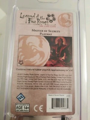 Legend of the Five Rings LCG: Master of Secrets Playmat (Scorpion Clan) NEW - Image 1 of 2