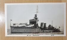 Original WW1  1919 Photo Royal Navy Cruiser HMS DRAGON 16x9cm