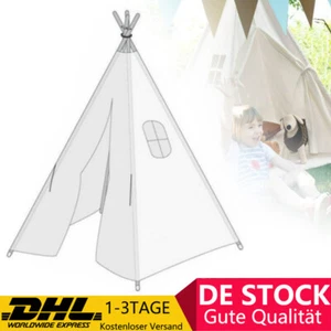 Kinderzelt Tipi Zelt Spielzelt Indianerzelt für Kinder Spielhaus Teepee Geschenk - Bild 1 von 20