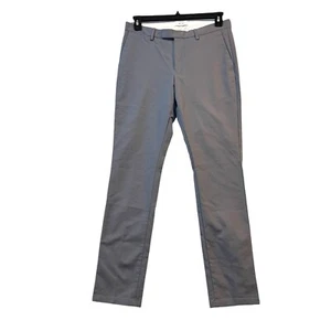 Reiss Herren Chino Hose 32 x 32 grau Hose Baumwolle flach vorne Reißverschluss Hosenschlitz schmal - Bild 1 von 10