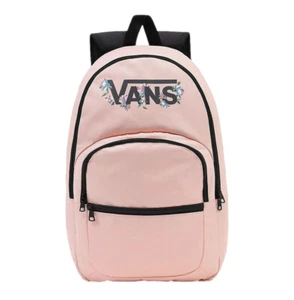 VANS Mochila Ranged Backpack Pink Women Laptop Logo Bag Zip One Size VN0A7UFNY6O - Picture 1 of 4