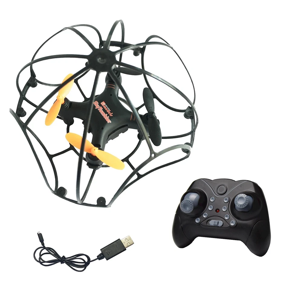 Drive& Fly Quadrocopter Drohne Skytumbler Indoor Cage 9918