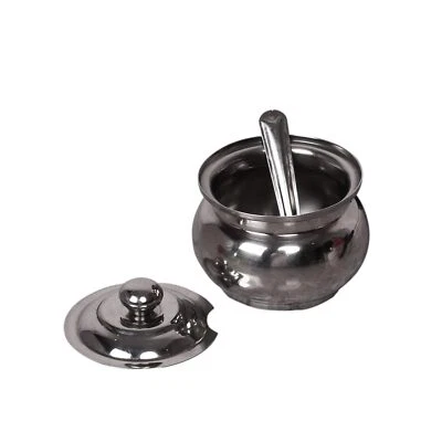 Home Centre Glovia Argento Pentole Acciaio Inox Pentola con Coperchio, Cucchiaio - Immagine 1 di 4