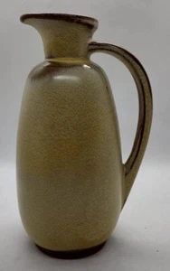 Vintage Frankoma Art Pottery Pitcher Vase 835 Tan Brown Glaze 8" Stamped Handle - Picture 1 of 10