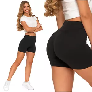 Damen Kurz Leggings Radlerhose Shorts Leggins mit hoher Taille Moraj 750-018 - Bild 1 von 11