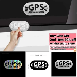 GPS Alarm System Safety Auto Decal Car Truck Camper Van Window Vinyl Sticker - Picture 1 of 13