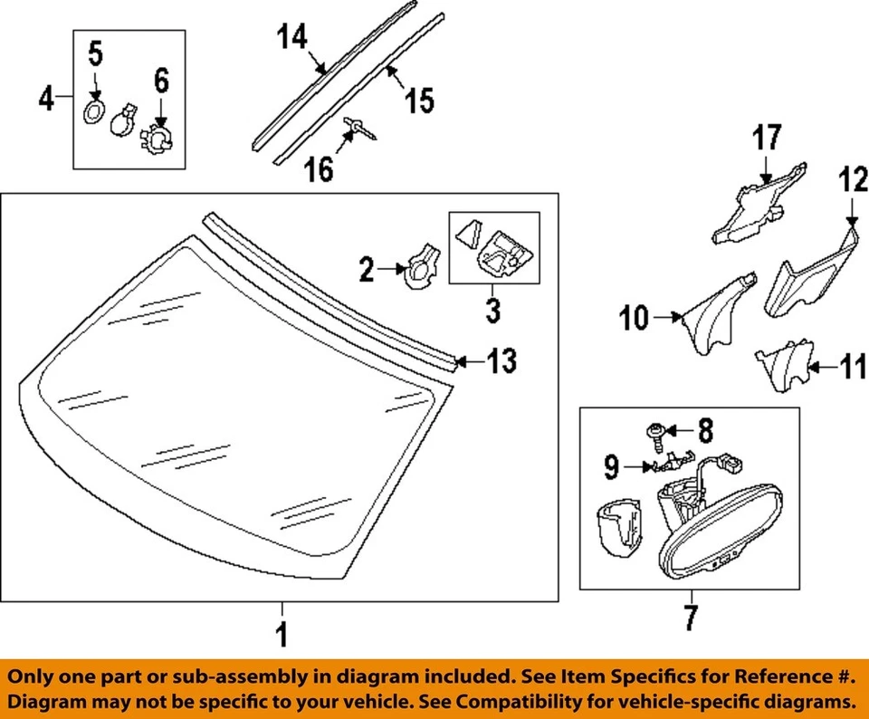 奥迪原始设备制造商 18-22 A5 Quattro 挡风玻璃挡风玻璃 8W6845099SNVB — 第 1/1 张图片