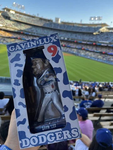 GAVIN LUX Original Bobblehead LA Los Angeles Dodgers Stadium SGA 7/3/23 Cover