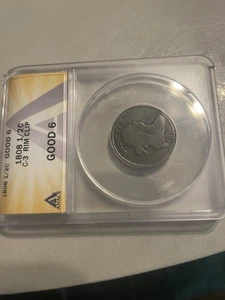 1808 Anacs Good 6 Rim Clip Half Cent Awesome Coin Check My Listings👀 - Picture 1 of 10