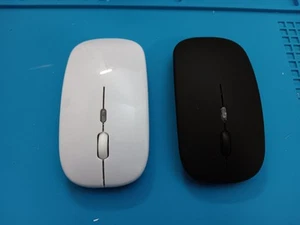2 Units Bluetooth Wireless Optical Mouse USB Rechargeable RGB Office PC Laptop - Picture 1 of 5