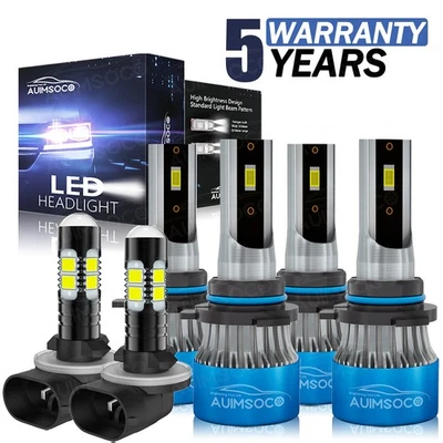 For Chevrolet K2500 K3500 1999-2000 LED Headlights High/Low Beam Fog Lamp Bulb - Image 1 of 4