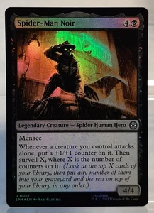 Spider-Man Noir - Uc/Foil/Leg. Kreatur - Magic:  Marvel's Spider-Man - EN/NM - Bild 1 von 2