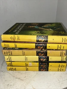 Vintage 1960's Nancy Drew Lot 6 Books by Carolyn Keene 1 2 3 7 17 25 Hardcover - Foto 1 di 18