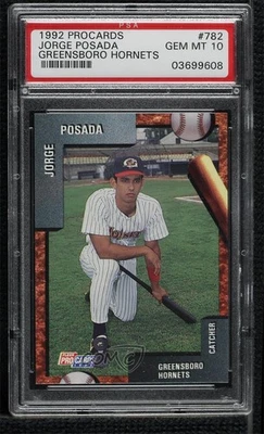 1992 Fleer ProCards Малая лига Хорхе Посада No782 PSA 10 GEM MT - Изображение 1 из 2