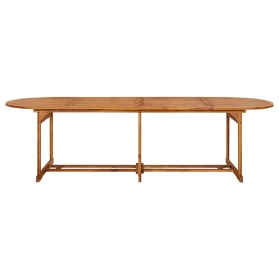 Rustic Outdoor Dining Table - Solid Acacia Wood, Various Sizes vidaXL - Image 1 of 3