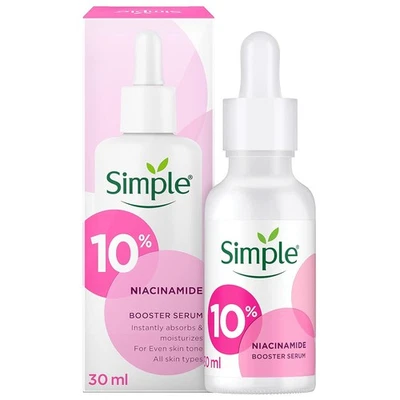 Simple 10% Niacinamide Booster Face Serum For Even Skin Tone 30ml | free ship. - Image 1 of 4