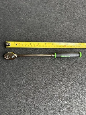 卡扣工具 1/4 英寸驱动棘轮全新 THL72 绿色全新软手柄长手柄 — 第 1/4 张图片