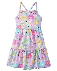 New The Children's Place TCP Butterfly Floral Tiered Sun Dress Size M 7-8 NWT - Picture 1 of 2