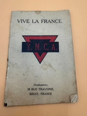 Folleto de colección YMCA “Vive La France” - Brest, sede de Francia Foto 1 de 4