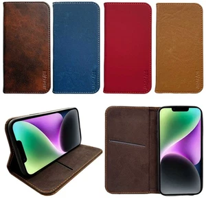 Leder Schutzhülle für Apple iPhone 11 - Etui Tasche Case Cover Smartphone Handy - Picture 1 of 66