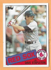 Dave Stapleton Boston Red Sox #322 - Topps casi nuevo-como nuevo 1985 - Imagen 1 de 2