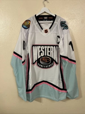 Camiseta Seattle Kraken NHL All Star Game Correa Conferencia Oeste Talla 54 Beniers Foto 1 de 4