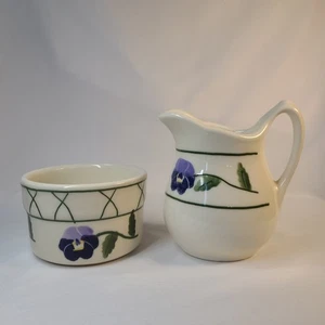Zuccheriera e cremoso in ceramica Hartstone Pansy - Foto 1 di 11
