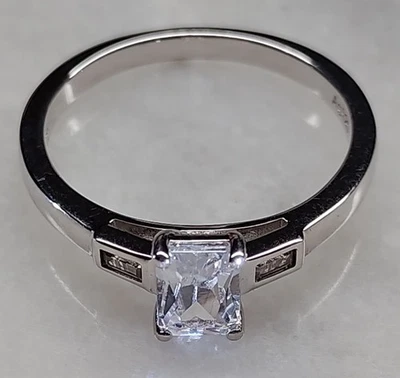 MADAGASKAR ZIRKON RING GR. 21 (66) 925/-SILBER Rhodiniert - Bild 1 von 4