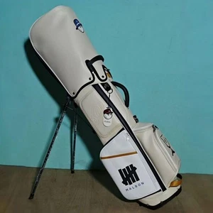 Malbon UNDEFEATED Golf Caddy Bag White Includes 2 hood covers New From Japan - Picture 1 of 6