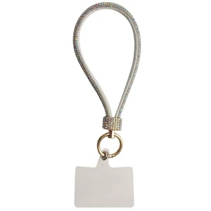 Anti Loss Phone Wrist Strap Rhinestone Diamond Lanyard  Phone Pendant - Picture 1 of 20