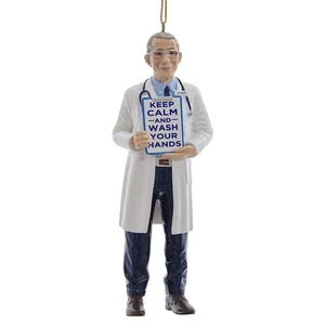 Neu Kurt Adler Doktor Anthony Fauci Front Line Helden Keep Calm Ornament E0520 - Bild 1 von 3