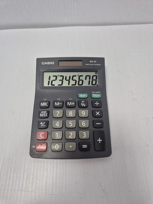 Casio MS-8S Two Way Power Desk Tax Calculator - Solar or Battery Powered - Image 1 of 4