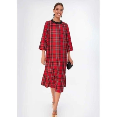 Vestido Tuckernuck Royal Stewart Jaime a Cuadros Cuentas Escote Manga Para Mujer XL Foto 1 de 4