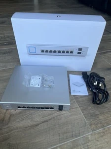 Ubiquiti UniFi US-8-150W 8x1Gb RJ45/2x1G SFP 150W PoE+ Gigabit Switch 24 Hour Po - Picture 1 of 7