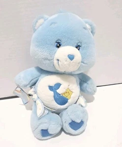 Vintage Care Bears 12 Zoll Baby Hugs Tugs 2000er Windel blau Plüschtier Stofftier  - Bild 1 von 10
