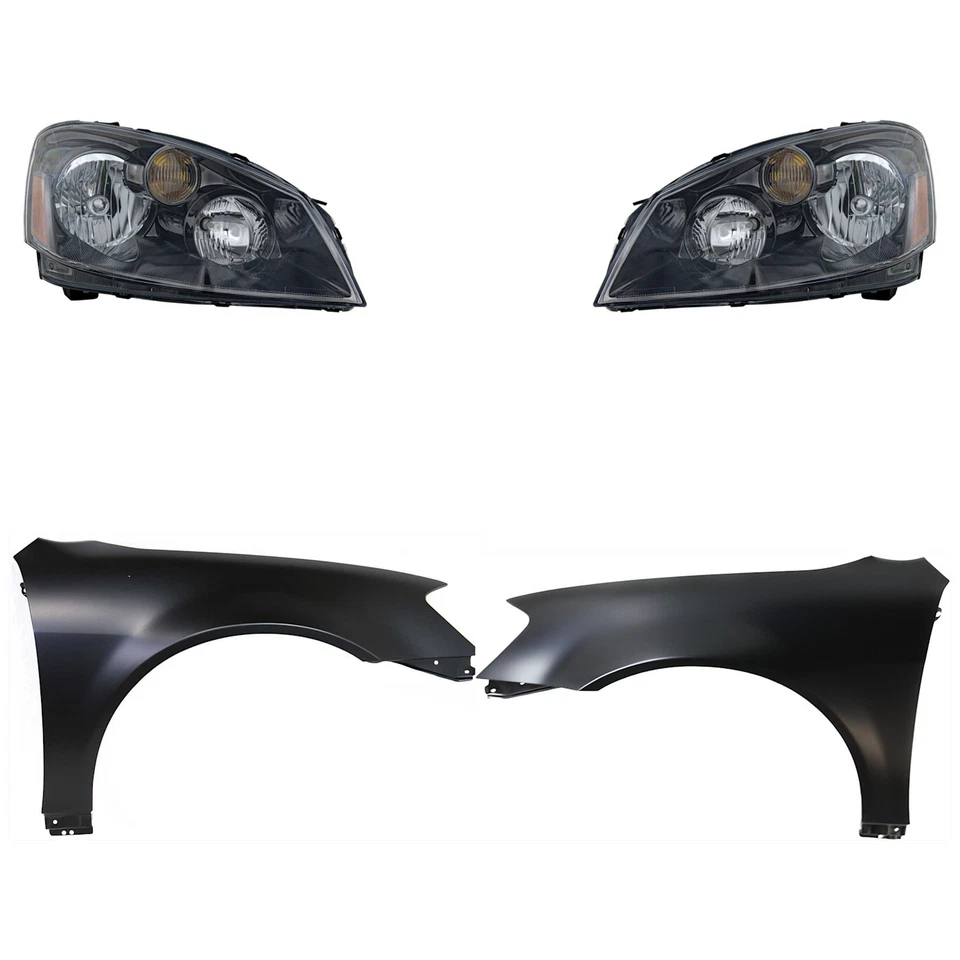 Kit de faros halógenos para Nissan Altima 2005-2006 lado izquierdo y derecho con bombilla(s) Foto 1 de 4