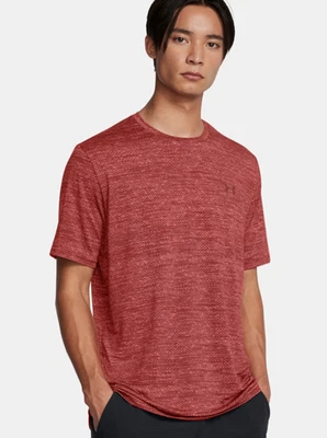 UNDER ARMOUR Rush Men L 2XL UA Vanish Energy Printed Short Sleeve Earthen Orange - Image 1 of 4